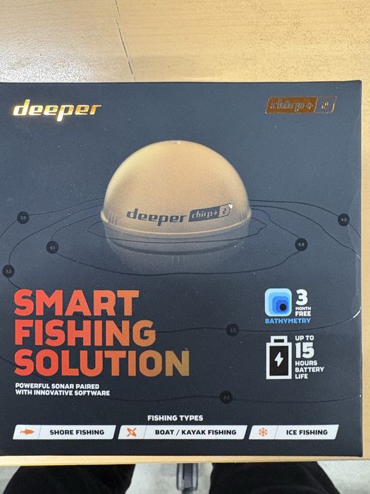 Sonar Pescuit Deeper chirp+2 folosit de trei ori .