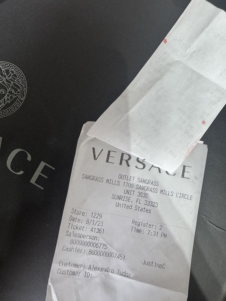 Versace Trigreca Green noi cu factura si cutie !