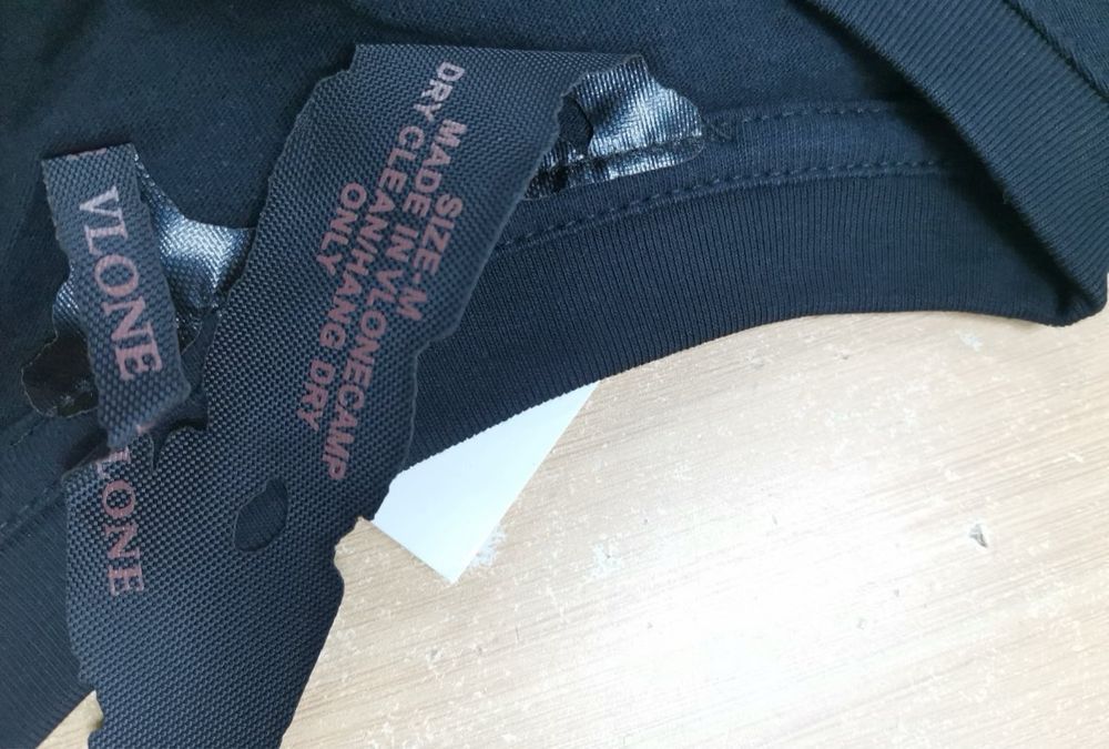 Vlone grey tee.