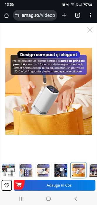 Videoproiector portabil sigilat