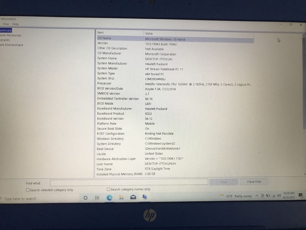 Laptop HP Stream 11