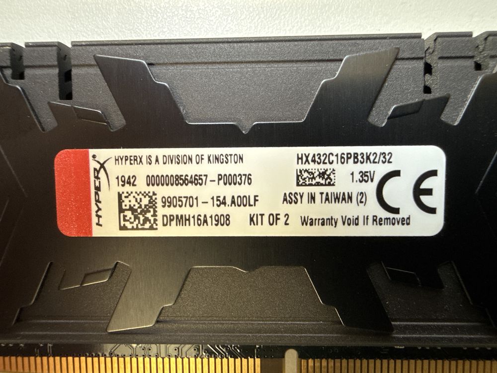 Memorie HyperX Predator Black 32GB, DDR4 3200MHz, CL16 kit 2x16GB
