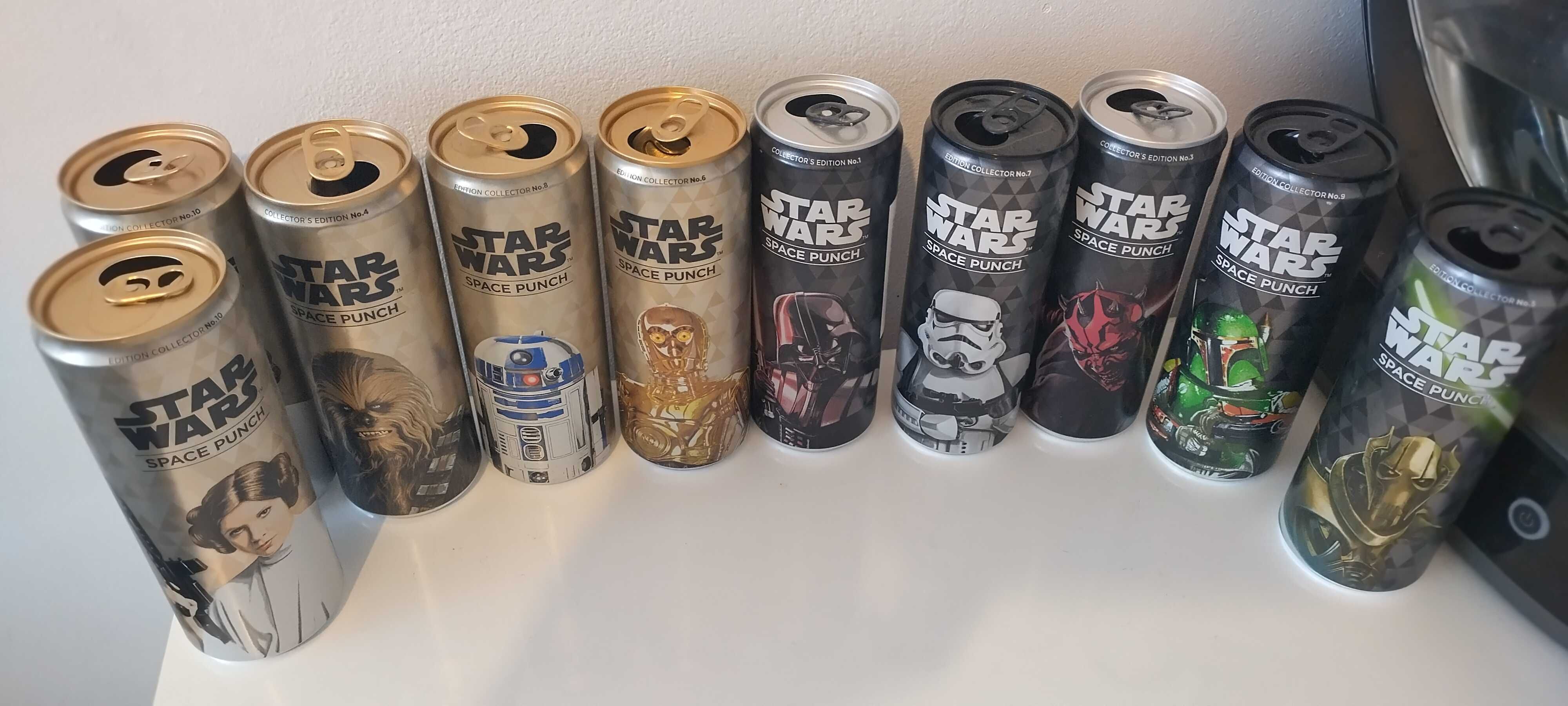 Продавам 10 броя кенчета Star Wars от безалкохолно
