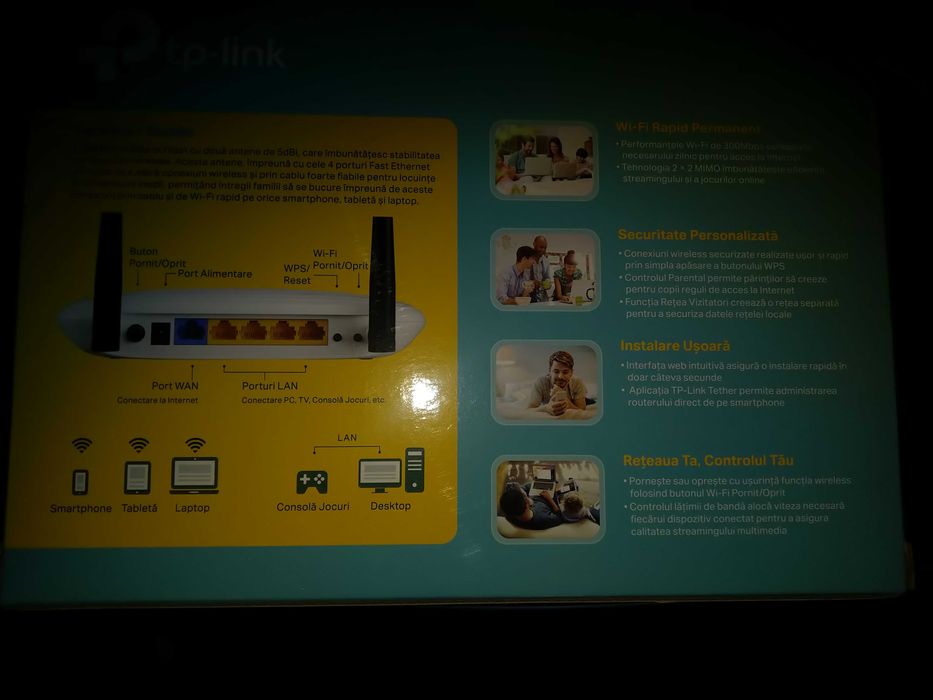 De vânzare Router wireless tp-link. Preț 35 lei.Cumpărat de 11 Luni.