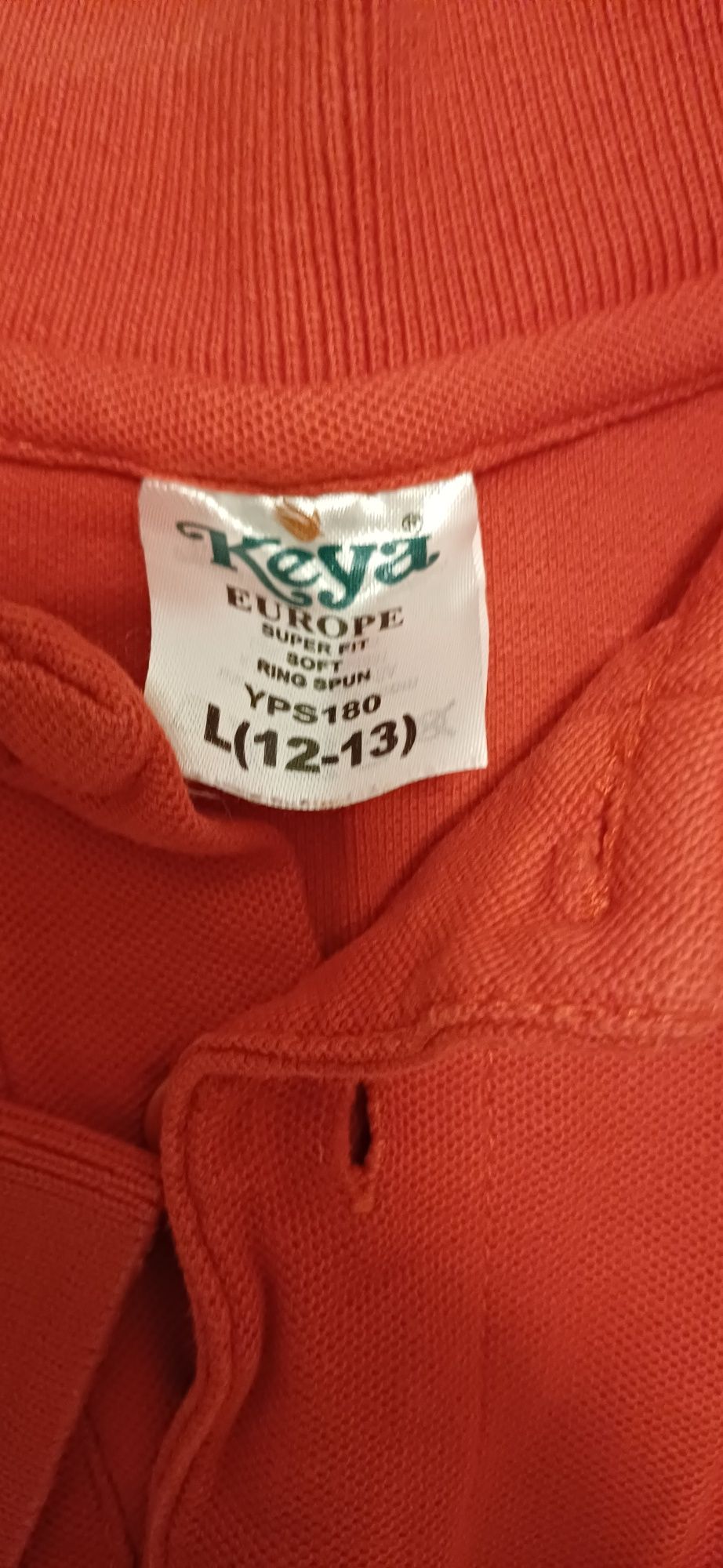 2 tricouri polo roșii Keya, 12-13 ani