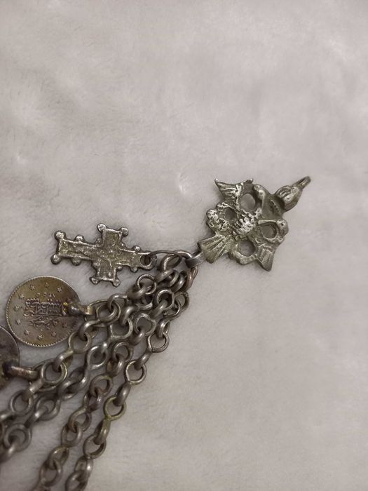 УНИКАЛЕН Възрожденски Македонски Сребърен Кюстек 19Век пафти носия