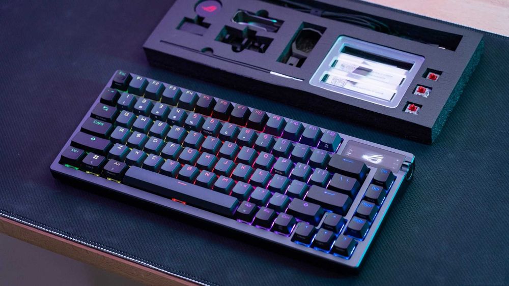 Tastatura ASUS ROG Azoth, NX Red Lubbed - Pachet complet