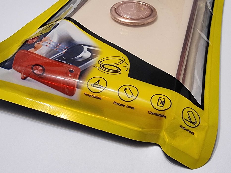 Husa protectie cu inel Samsung S21 Ultra 5G, roz pudra