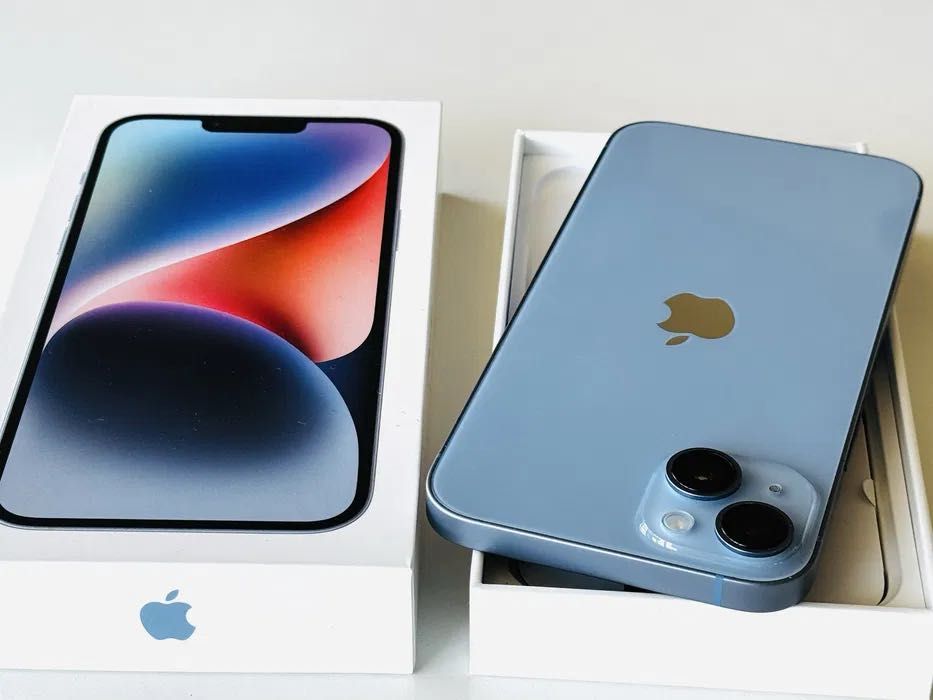 НОВ! Iphone 14 128GB Blue 128GB Гаранция 1 година