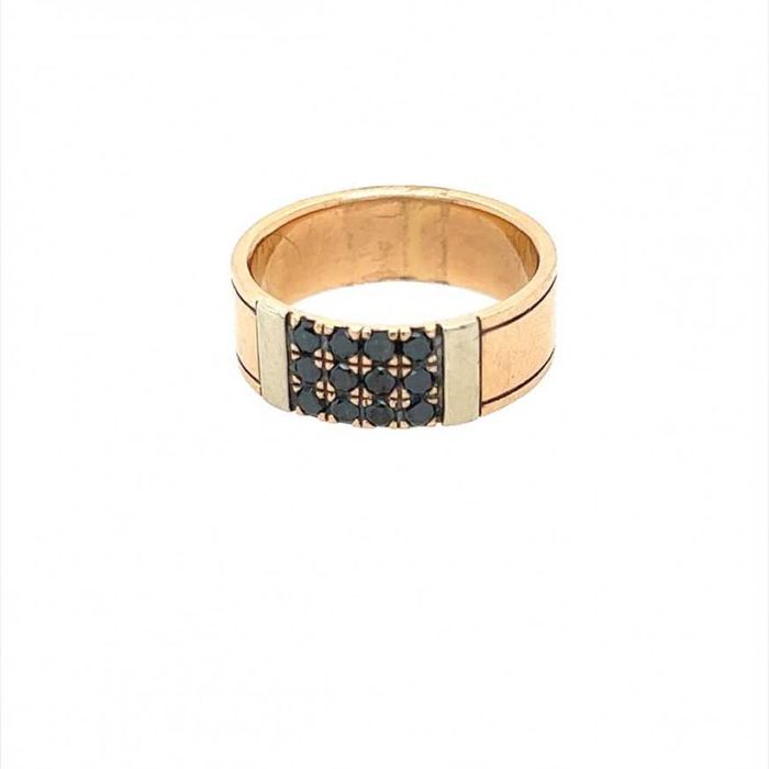 Златни пръстени с диаманти и скъпоценни камъни