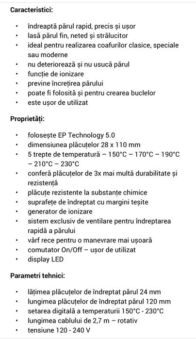 Placa de par profesionala Babyliss Pro