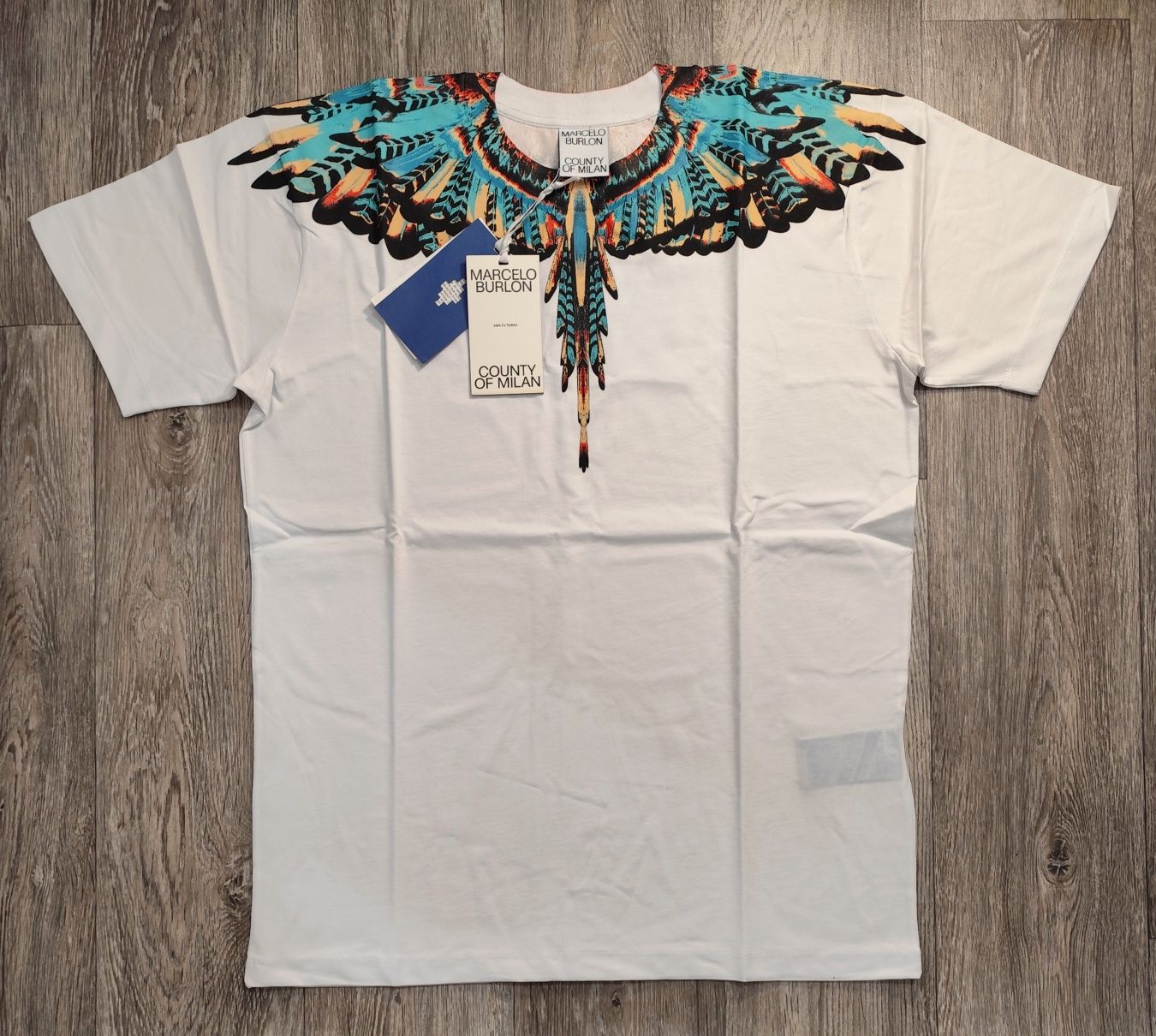 Мъжка тениска фланелка Marcelo Burlon Denim tears 100% памук блуза