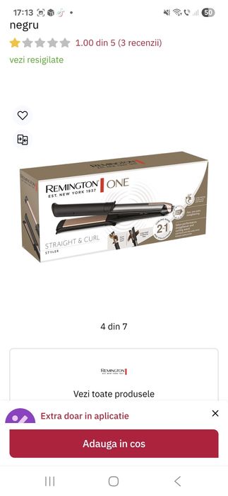 Placa de par Remington noua