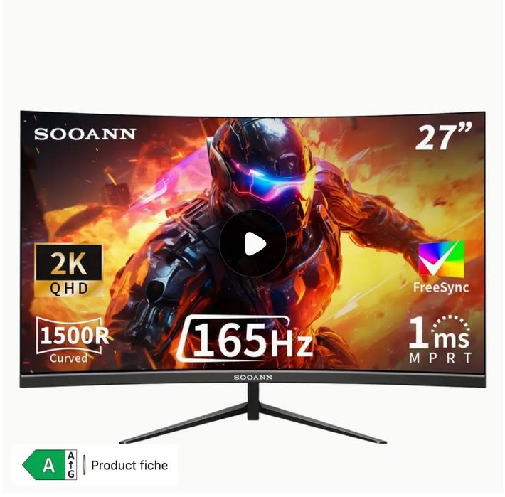 OFERTĂ! Monitor Gaming Curbat 27 inch, 2k, 165Hz | SIGILAT