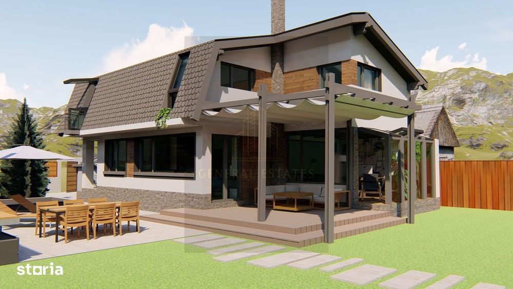 Casa moderna la rosu in Cristian