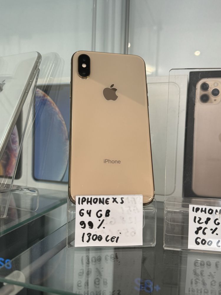 Vand iphone xs gold de 64 gb baterie 99%