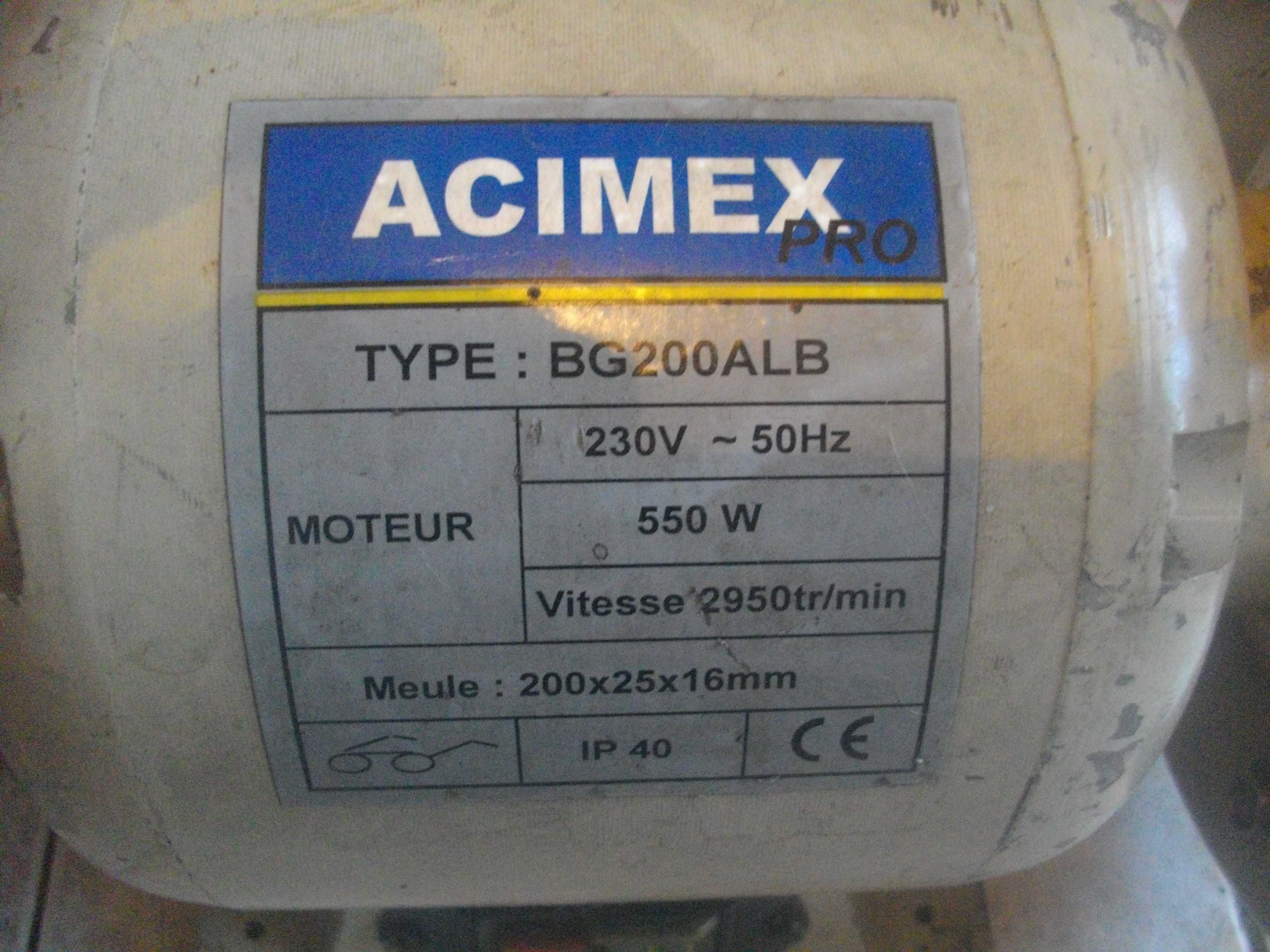Шмиргел 550W ф200мм Френски Профи Голям ACIMEX/300W-FERM ф150мм Холанд