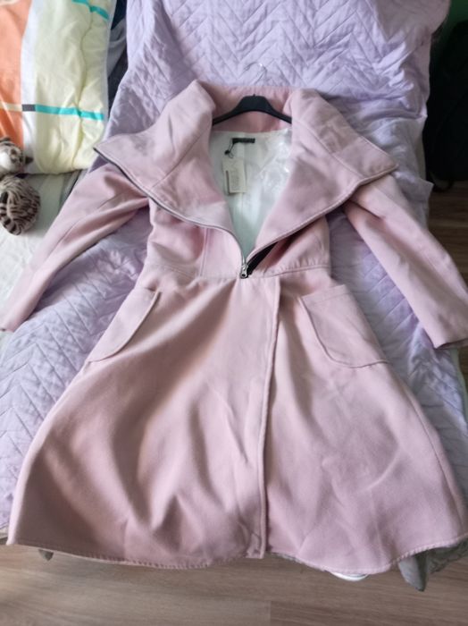 Дамско палто "Metamorphoza" цвят пудра