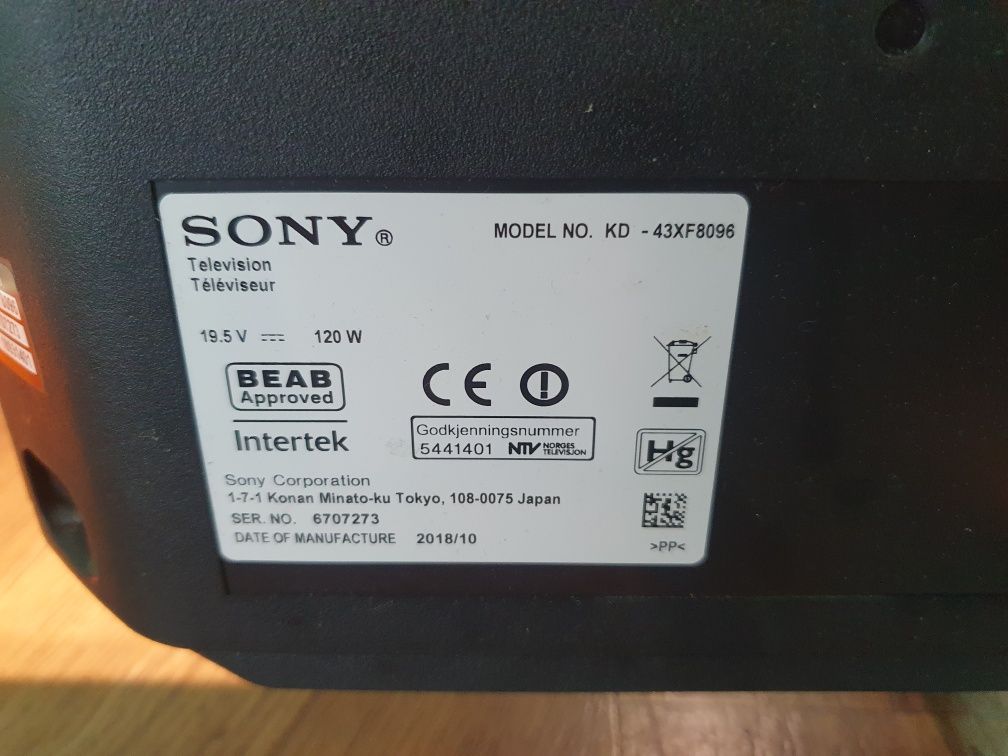 Smart Sony 4k defect