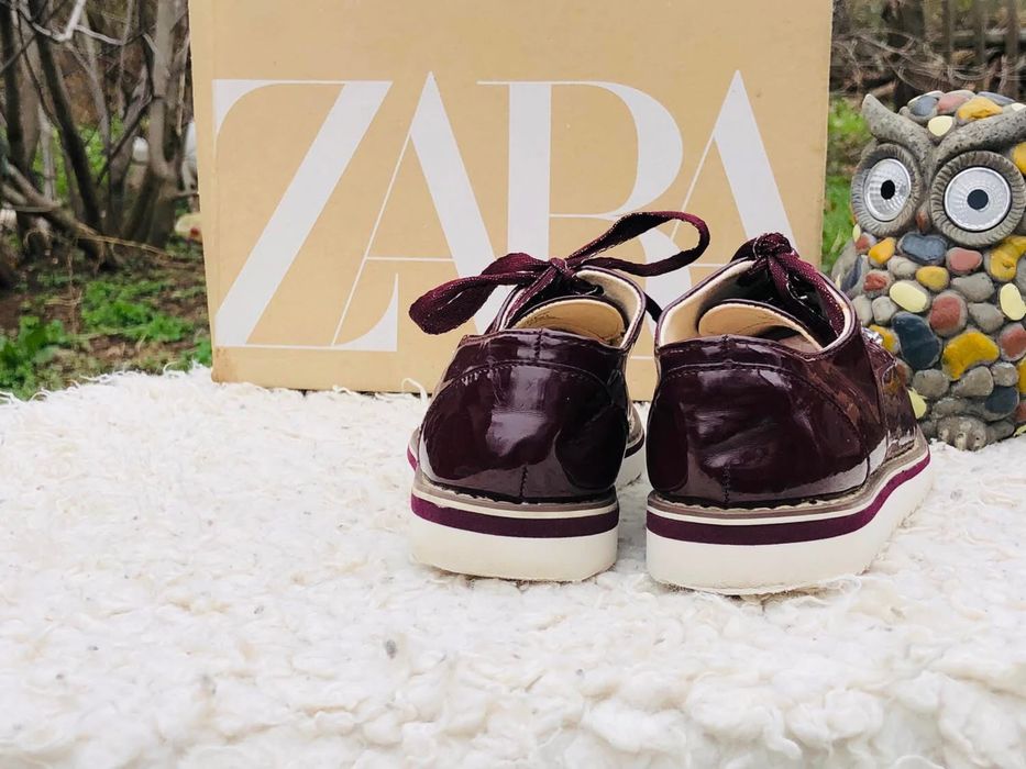 Pantofi fata ZARA-marinea 32,,inter 20,5cm,ca piele,Geox,Guess,Michae