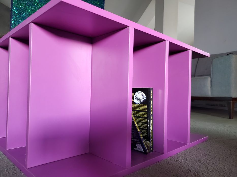 Masă de cafea stil bibliotecă