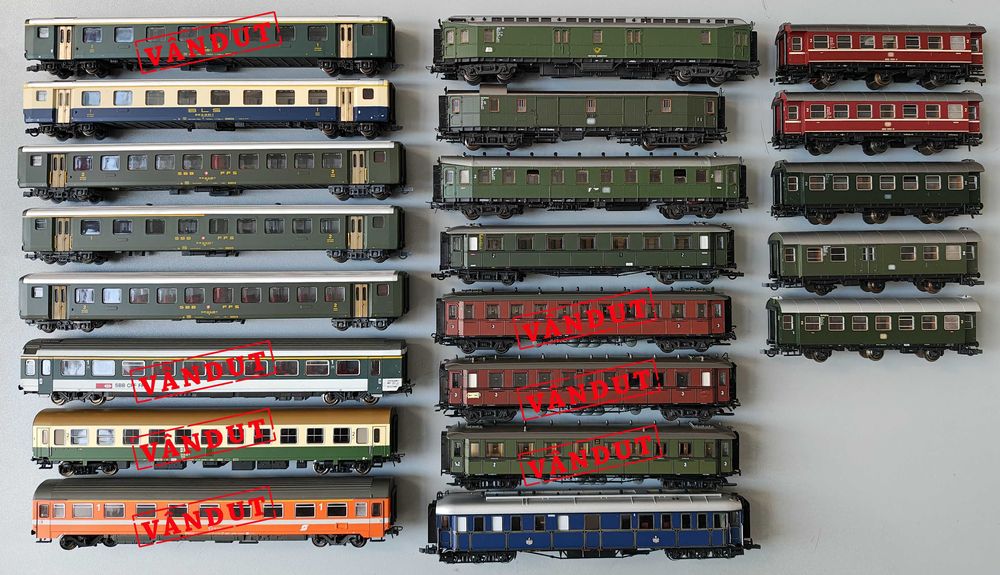 Vagoane trenulet electric H0, Roco, etc