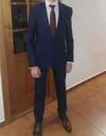 Costum bleumarin, mărimea 46, 3 piese