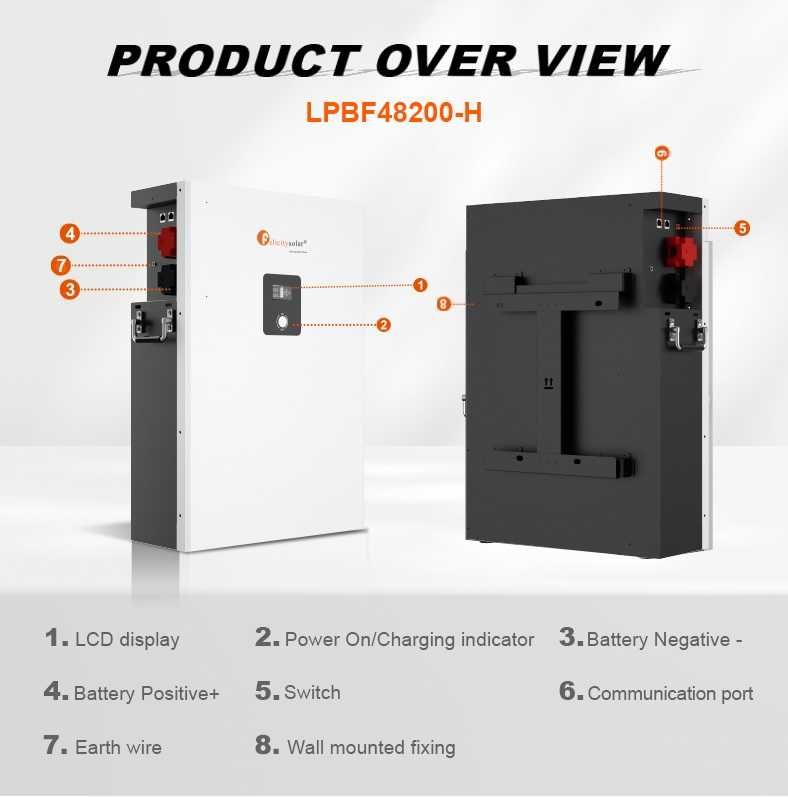 Аккумулятор LPBF 48200-H, LiFePO4 48v 200A/H. Резервный.