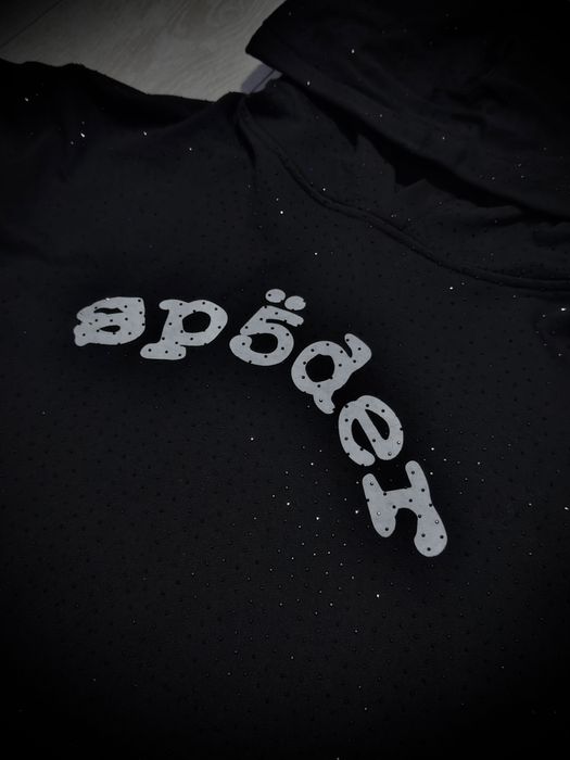 Black Sp5der VVS diamonds hoodie