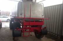 Remorcă cisternă aluminiu pe arcuri 8000l,bazin apă,cisternă udat tera