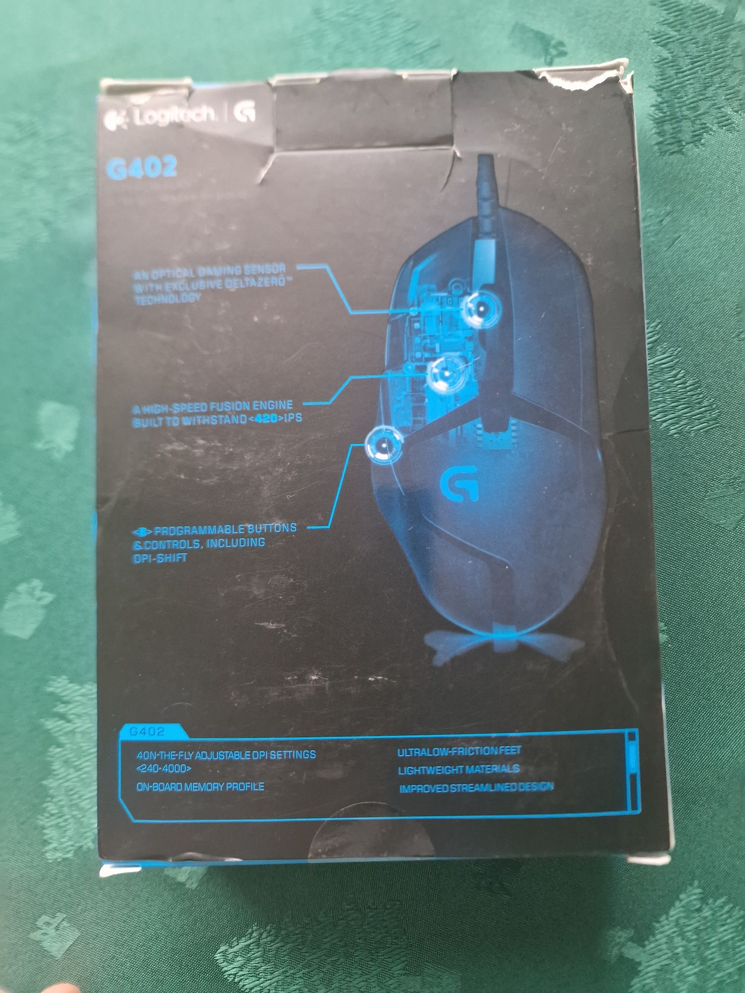 Logitech G402 Hyperion Fury мишка за компютър