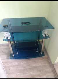 Стеклянный столик синего цвета 7500