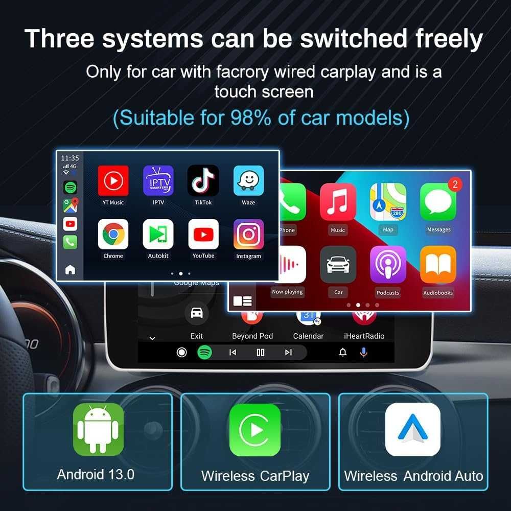 CarlinKit Android13 8 GB RAM 128GB ROM QCM6125 AndroidAutoAppleCarplay