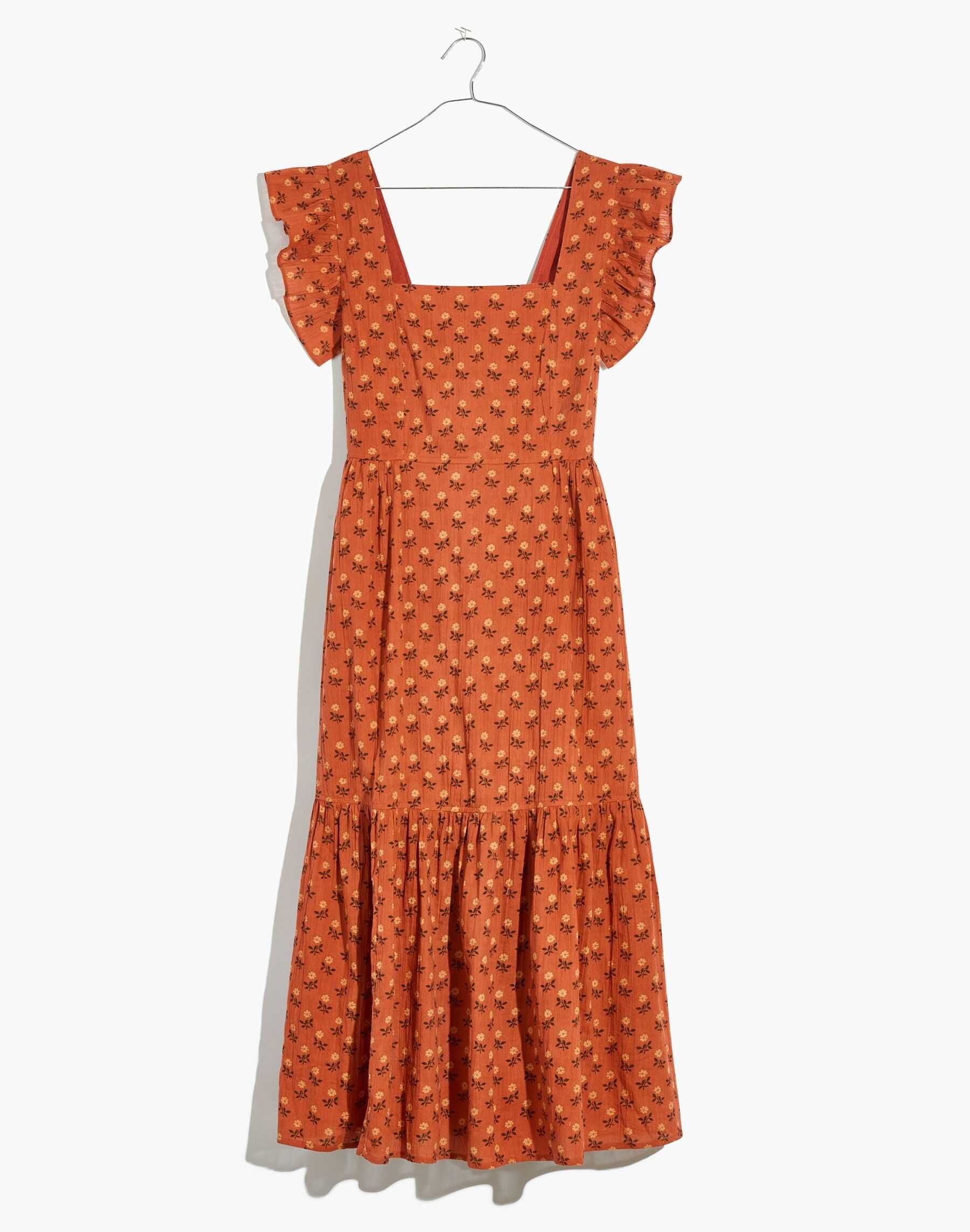Madewell Рокля в Ръждиво Червено, размер 42, L