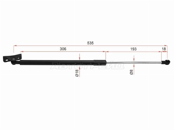 Амортизатор, упор крышки багажника  Mitsubishi Outlander