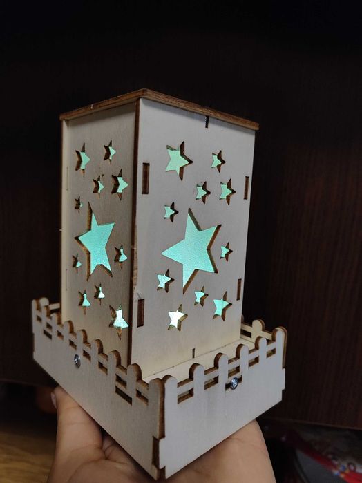 Коледна топка златно огледало