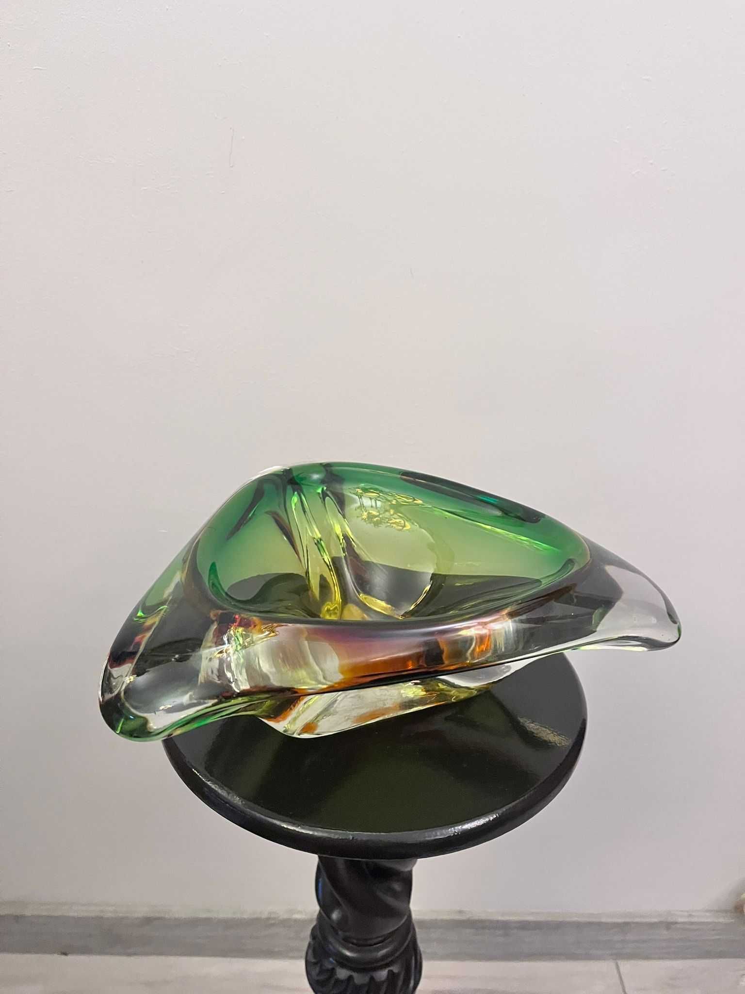 Fructiera cristal Bohemia lucrare Josef Hospodka bibelou bibelouri