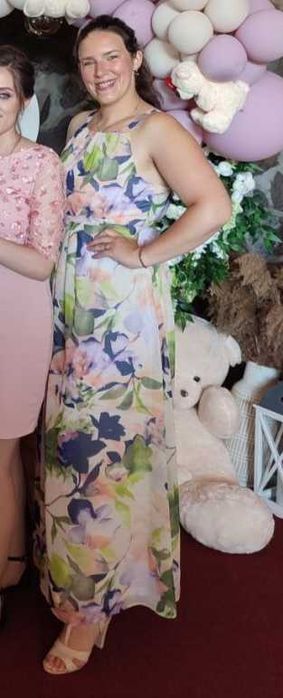 Rochie lungă cu flori