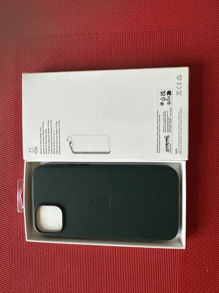 Husa piele IPhone 14 Plus- Verde