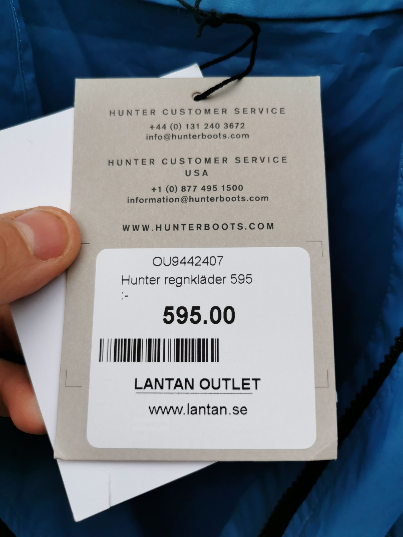 Geacă de ploaie Hunter Blouson M bărbați nouă, outdoor