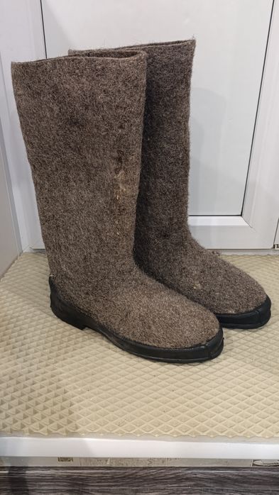 Валенки с резиновой подошвой