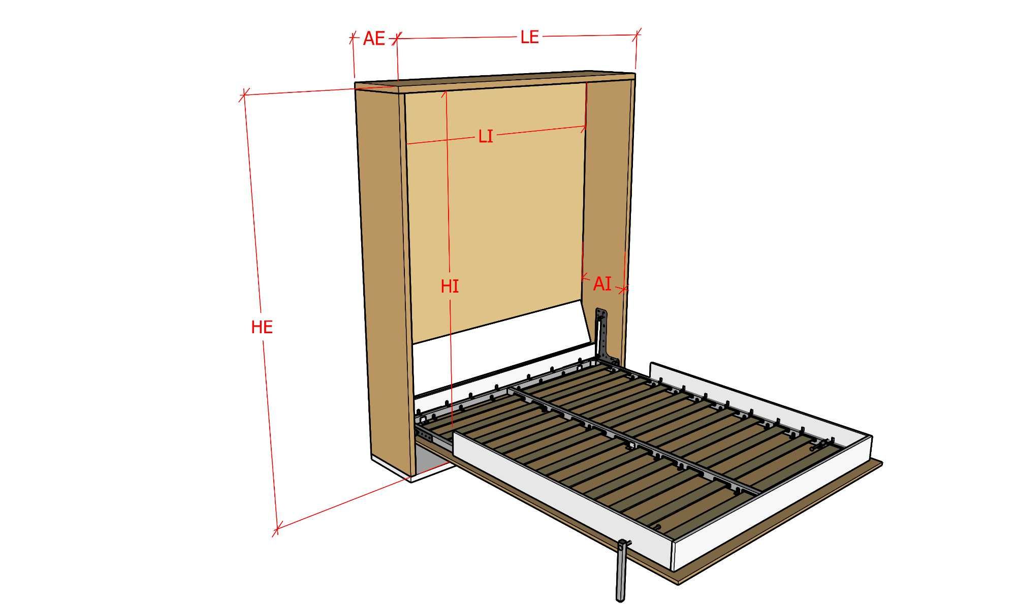 Mecanism Sistem Pat Rabatabil orizontal - vertical cu sau fara canapea