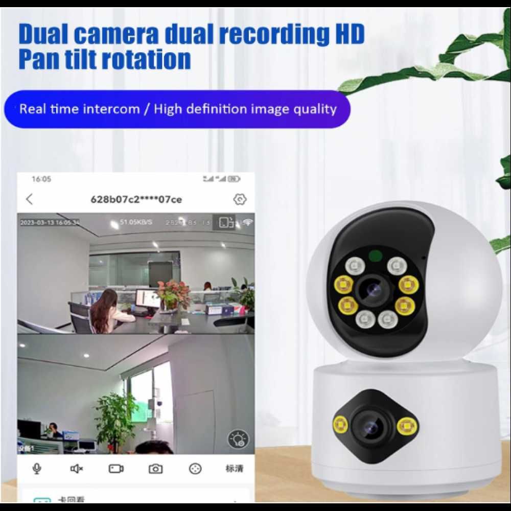 Камера Бебефон Lylu, видео и аудио наблюдение, въртяща, Wi-Fi, 6MP