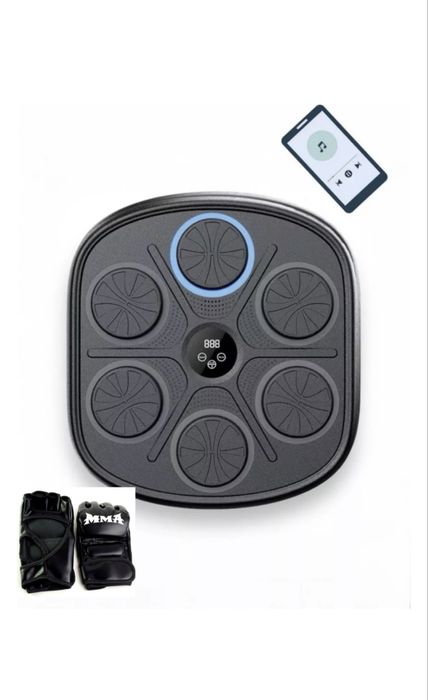 Тренировочный снаряд Электронный тренажер для бокса черный настенный