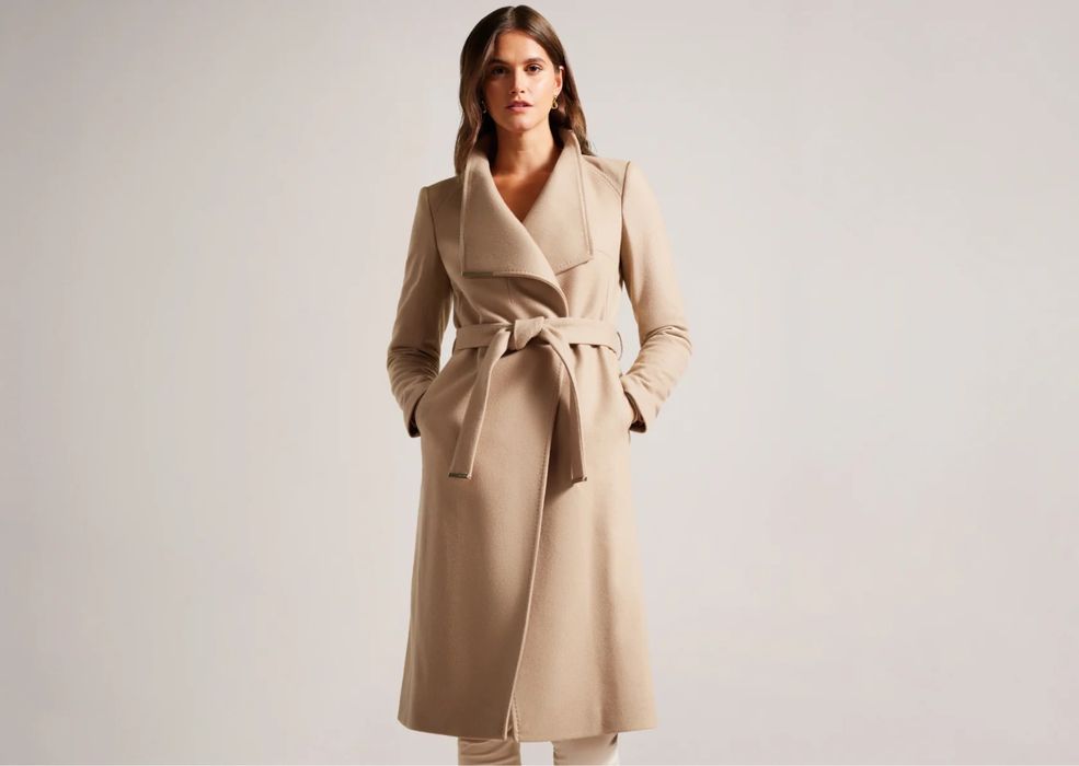 Пальто Ted baker шерсть, кашемир XS-S