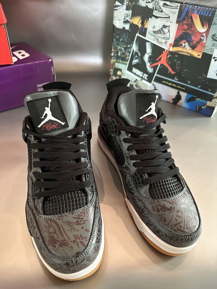 Ликвидация последни. AİR JORDAN 4 Retro Black Нов модел