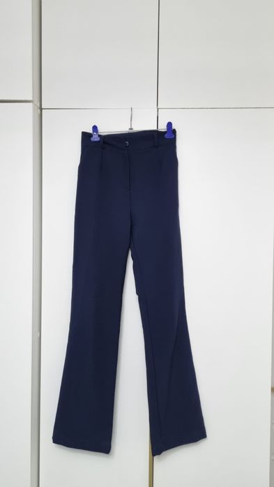 Брюки школьные синие