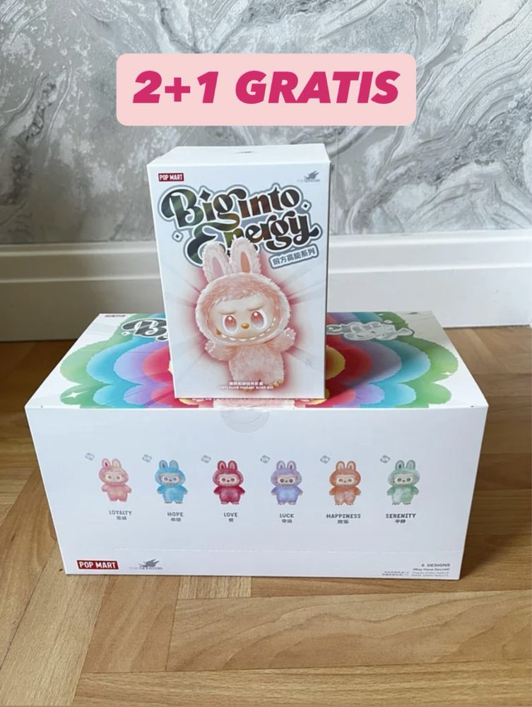 Labubu Big Into Energy Pop mart 2+1 GRATIS