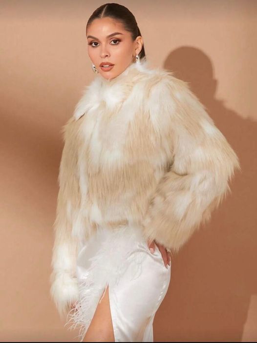 Пухено палто Хит модел