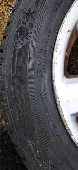 Set 4 jante aliaj 5x100 r14 6j et38 anvelope allseason 165 70 r14 m+s